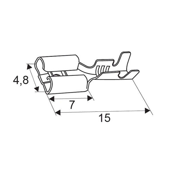 Papuci cositoritsoclu4,8 mm ǀ 05293 - imagine 2