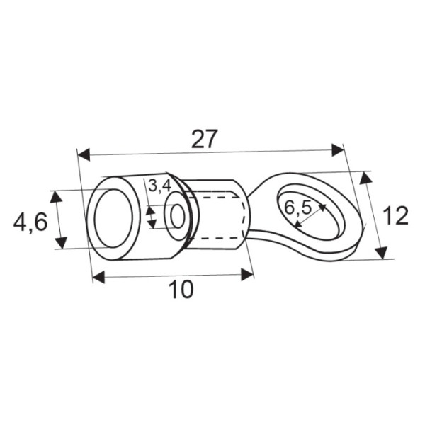 Papuc izolat tip inel6,5/2,3mm ǀ 05606 - imagine 2