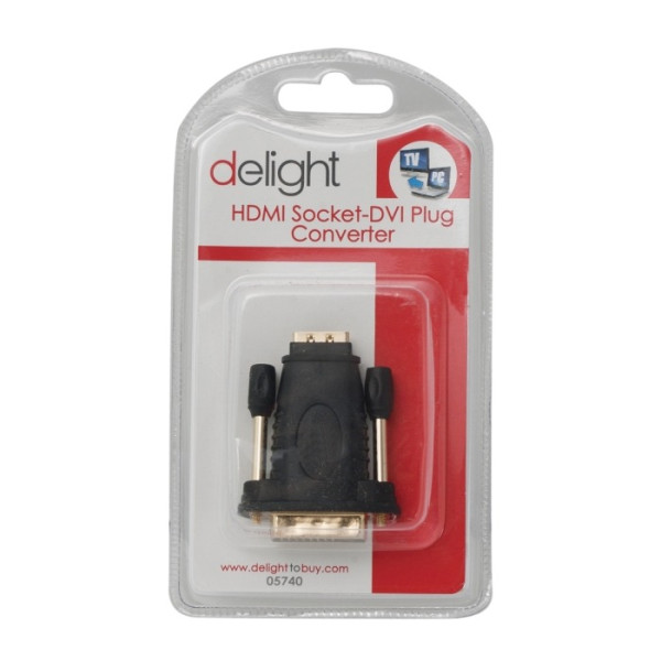 Adaptoare DVI / HDMIsoclu HDMI–fisa DVIplacat cu aur ǀ 05740 - imagine 3