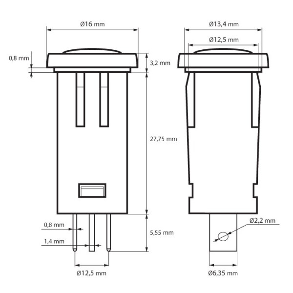 Lumina semnal220V ǀ 07920PI - imagine 2