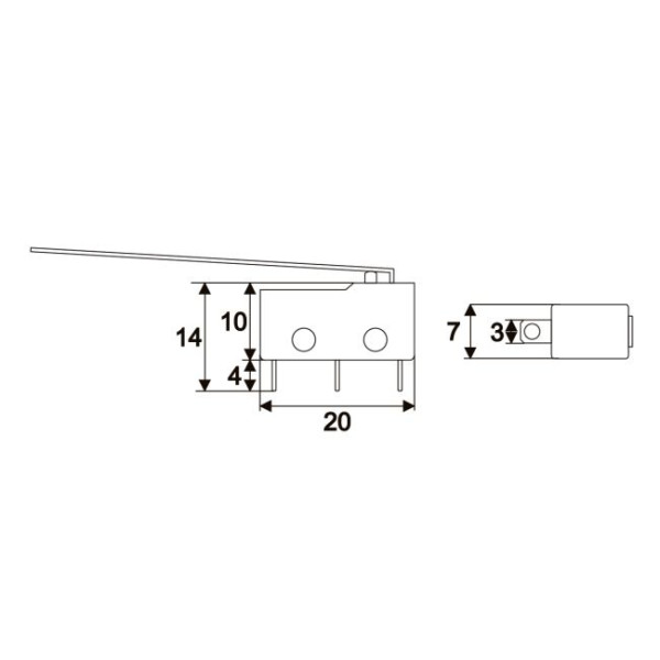 Microintrerupator 1 circuit 5(2)A-250V ON-ON ǀ 09083 - imagine 2