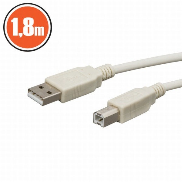 Cablu USB 2.0 fisa A - fisa B1,8 m ǀ 20121