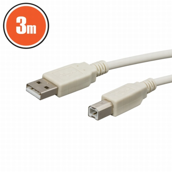 Cablu USB 2.0fisa A - fisa B3,0 m ǀ 20123