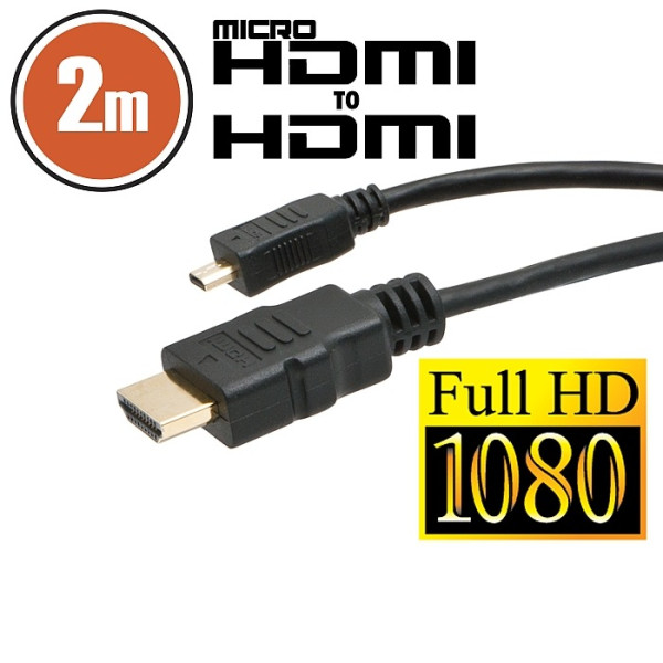 Cablu micro HDMI • 2 mcu conectoare placate cu aur ǀ 20317