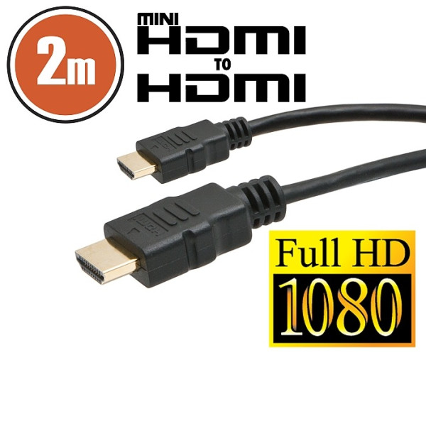 Cablu mini HDMI • 2 mcu conectoare placate cu aur ǀ 20318