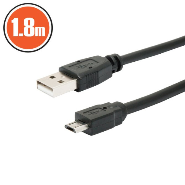 Cablu USB 2.0fisa A - fisa B (micro)1,8 m ǀ 20326