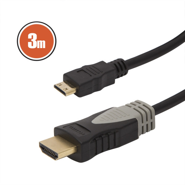 Cablu mini HDMI • 3 mcu conectoare placate cu aur ǀ 20426