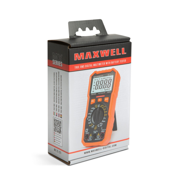 Multimetru digital Maxwell MX25221cu tester baterie + functie lumina de lucru ǀ 25221 - imagine 4