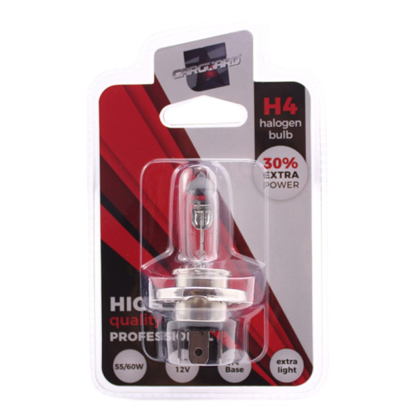 Bec halogen H4, 55W, +30% intensitate - CARGUARD ǀ BHA003