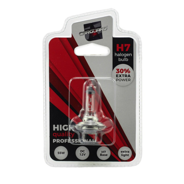 Bec halogen H7, 55W, +30% intensitate - CARGUARD ǀ BHA004