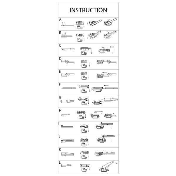 Stergator profesional 18"/45cm - multiadaptor - CARGUARD ǀ 77918 - imagine 3