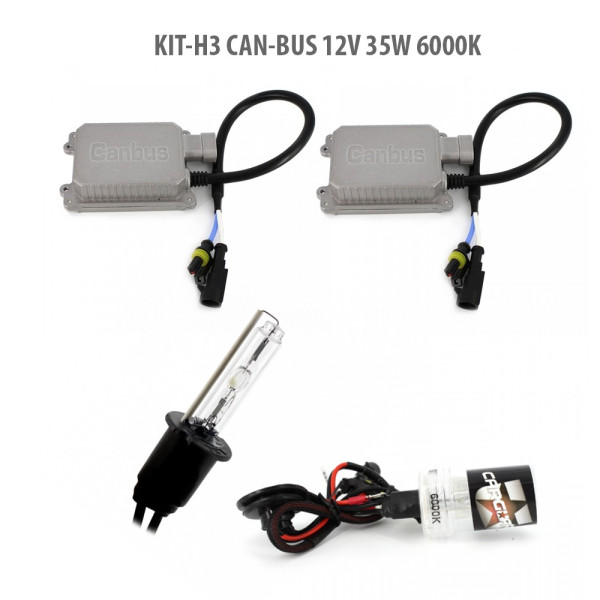 H3 CAN-BUS 12V 35W 6000K ǀ H3-KIT-CB-6