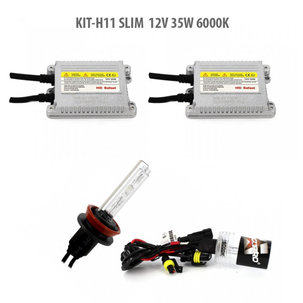 H11 SLIM 12V 35W 6000K ǀ H11-KIT-S-6