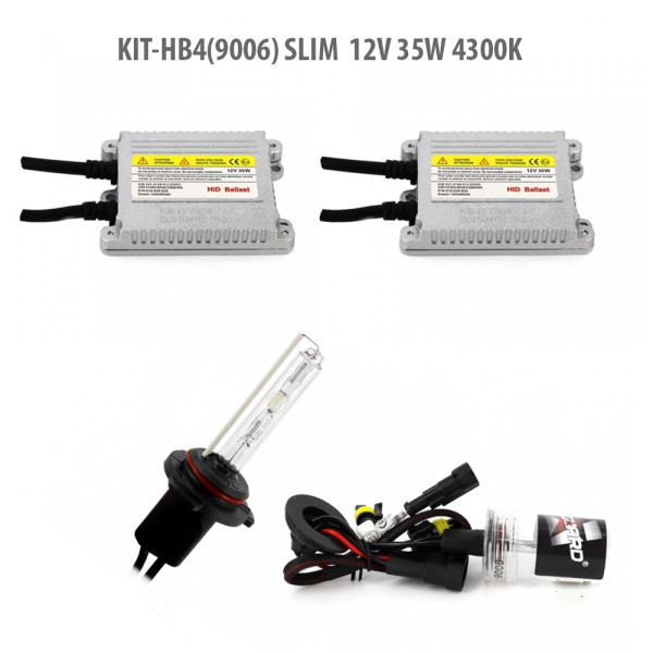 HB4(9006) SLIM 12V 35W 4300K ǀ HB4-KIT-S-4,3