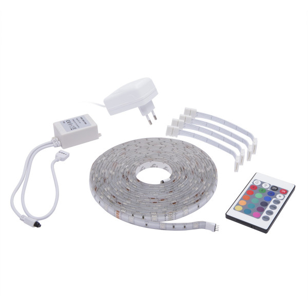 Set banda LED RGB, 5m, IP65 ǀ 55848