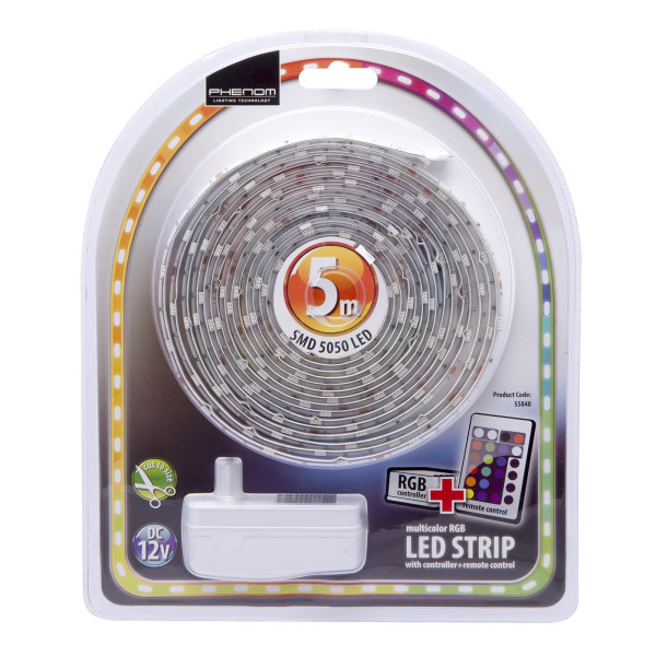 Set banda LED RGB, 5m, IP65 ǀ 55848 - imagine 5