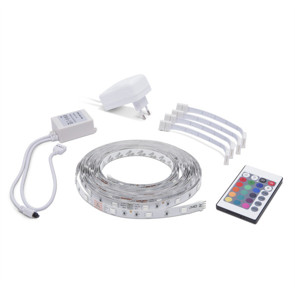 Set banda LED RGB, 5m, IP20 ǀ 55849