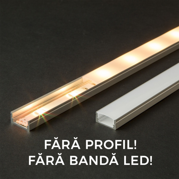 Ecran opal pt. profil aluminiu LED - 1000 mm ǀ 41010M1