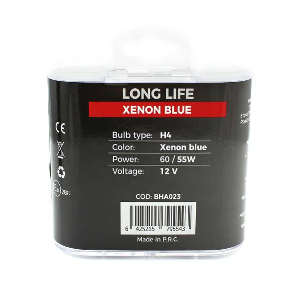 Set de 2 becuri Halogen H4 + 100% Intensitate - LONG LIFE - CARGUARD ǀ BHA023 - imagine 6