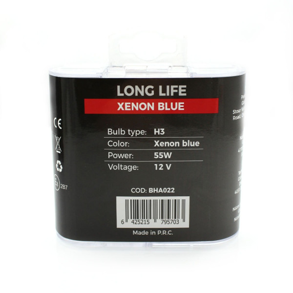 Set de 2 becuri Halogen H3 +100% Intensitate - LONG LIFE - CARGUARD ǀ BHA022 - imagine 6