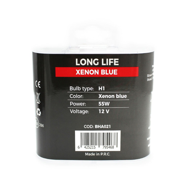 Set de 2 becuri Halogen H1 +100% Intensitate - LONG LIFE - CARGUARD ǀ BHA021 - imagine 3