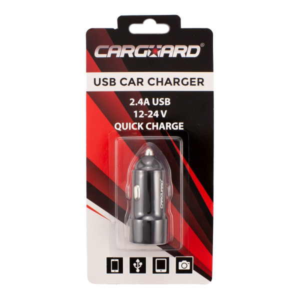 Incarcator auto USB - 2400 mA - carcasa metalica - Carguard ǀ UCC002 - imagine 2