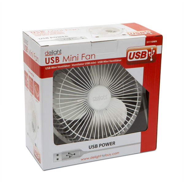 Ventilator USB mini - Alb ǀ 51110WH - imagine 3