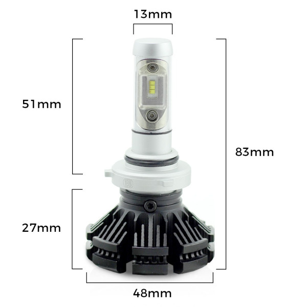 9006 - HB4 LED 12-24V - 4000 lm Super White - CARGUARD ǀ 9006-HB4-LED - imagine 2