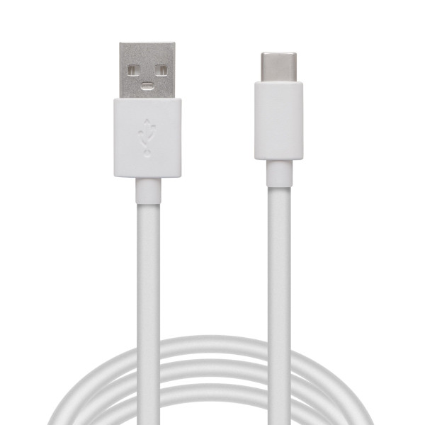 Cablu de date - USB Tip-C - alb - 2m ǀ 55550WH-2