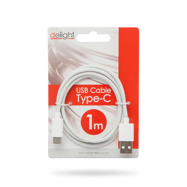 Cablu de date - USB Type-C - alb - 1 m ǀ 55550WH-1 - imagine 2