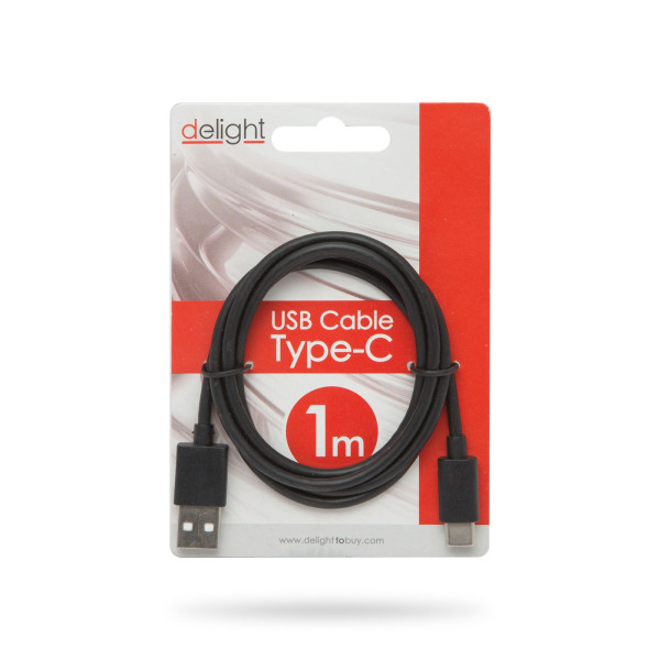 Cablu de date - USB Tip-C - negru - 1m ǀ 55550BK-1 - imagine 2