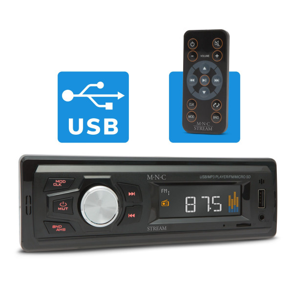 Player auto M.N.C "Stream" cu telecomanda (AUX/USB/SD/MMC) ǀ 39709