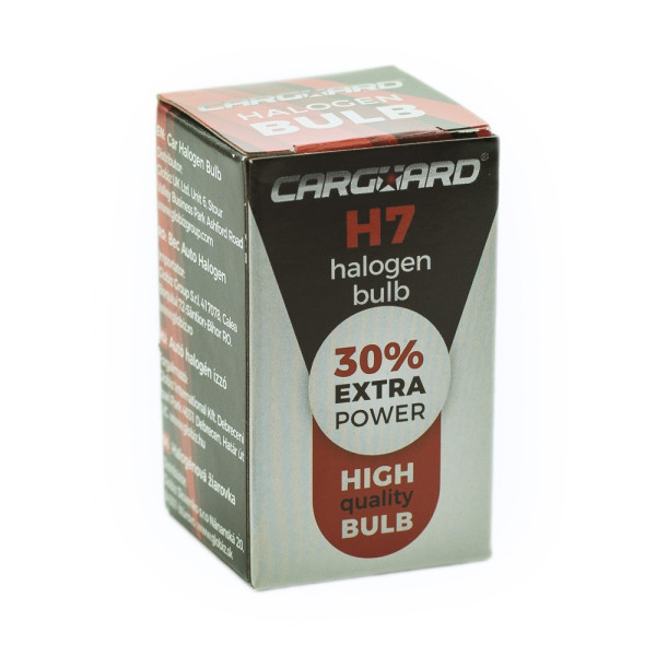 Bec halogen H7 55W, +30% intensitate - CARGUARD ǀ BHA054