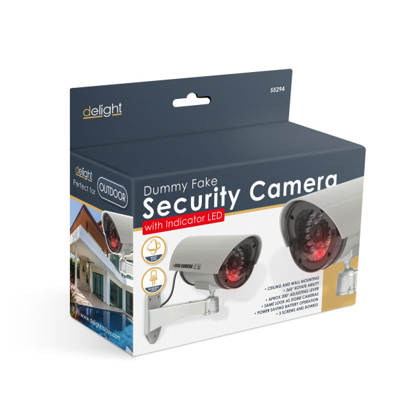 Camera falsa de supraveghere - 2 x AA -design camera de exterior ǀ 55294 - imagine 3