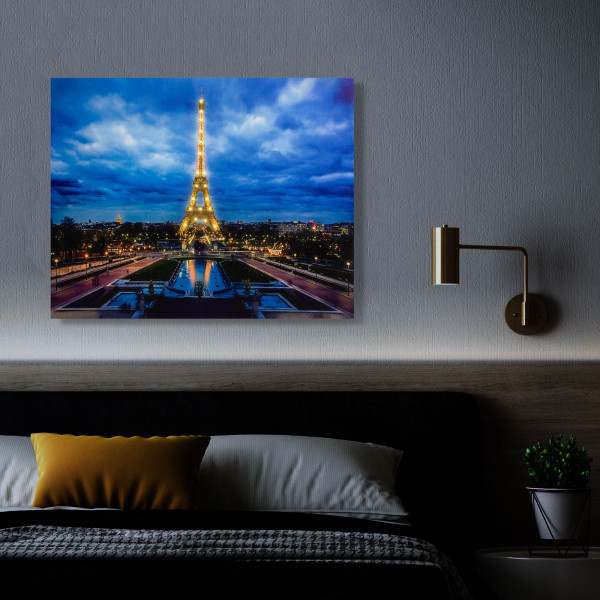 FAMILY POUND - Tablou cu LED - "Turnul Eiffel", 2 x AA, 38 x 48 cm ǀ 58018F - imagine 2