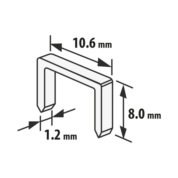 Capse 1,2 x 10,6 x 8 mm - 1000 buc. ǀ 10443 - imagine 2