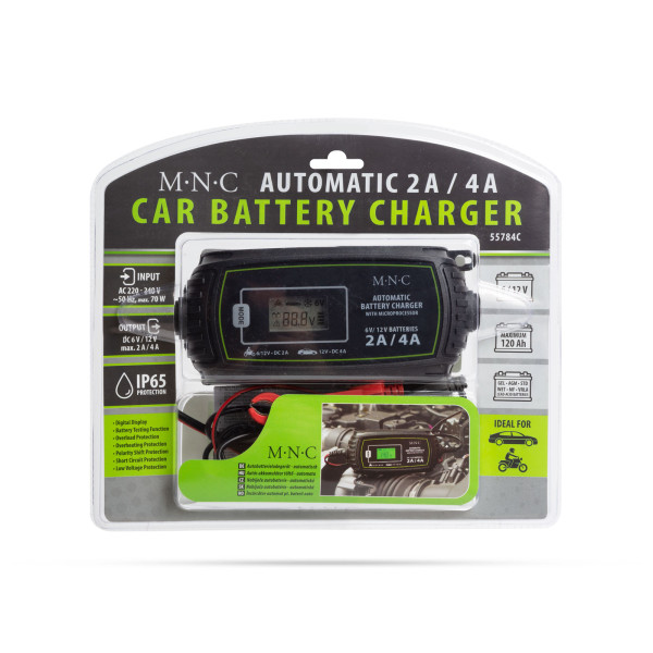 MNC - Incarcator automat baterii auto, 230 V, 2A - 4A ǀ 55784C - imagine 3