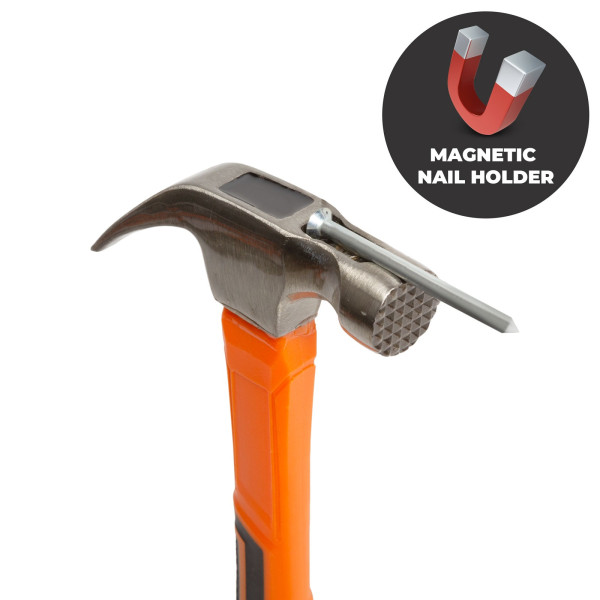 HANDY - Ciocan profesional pt. dulgheri, magnetic- 470 g ǀ 10429D - imagine 2