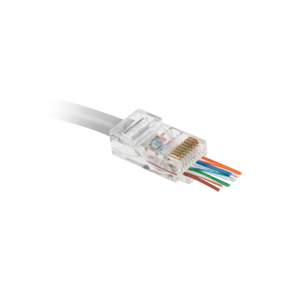 Delight - Fisa modulara „Pass Through” - 8P8C - CAT5e, RJ45 ǀ 05223PT