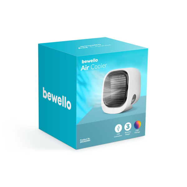 Bewello - Mini-ventilator portabil cu functie de racire - USB - Alb ǀ BW2009WH - imagine 4