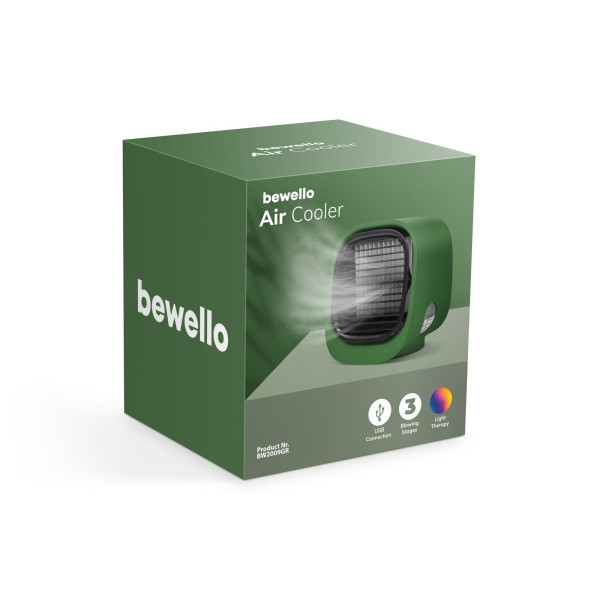 Bewello - Mini-ventilator portabil cu functie de racire - USB - verde ǀ BW2009GR - imagine 3