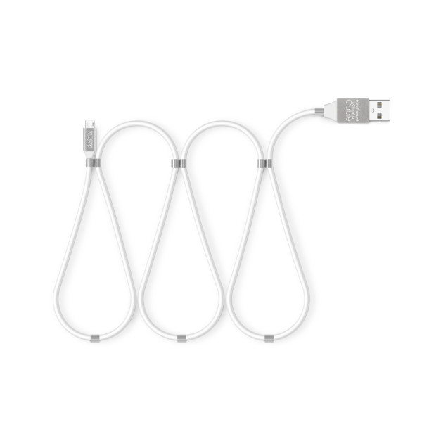 Cablu de date - MicroUSB - 2A - magnetic ǀ 55446M-WH