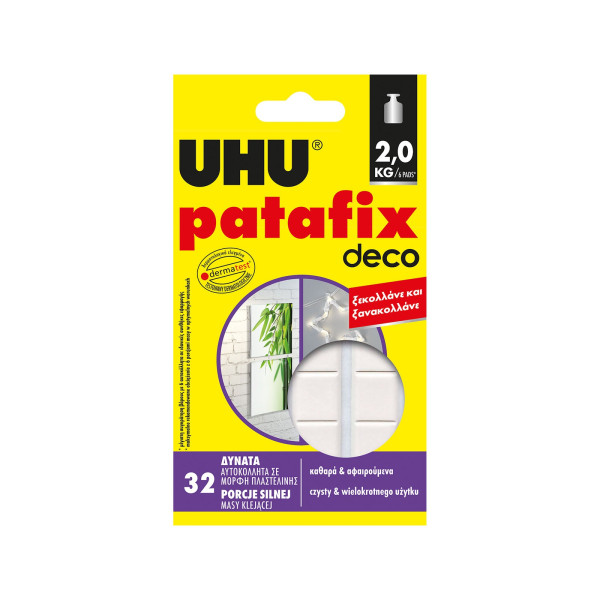 UHU Patafix homedeco - lipici din plastic alb - 32 buc / pachet ǀ U40660