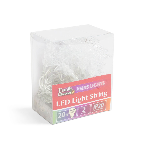 Sir de lumina LED - pin colorat - 20 LED - 2,3 metri - 3 x AA ǀ 58223B - imagine 2