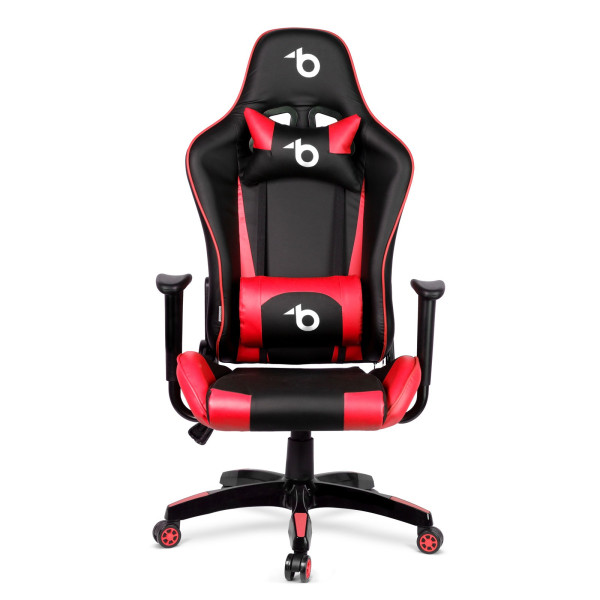 Scaun rosu de gaming - cu perna de talie si perna pentru cap ǀ BMD1106RD - imagine 2