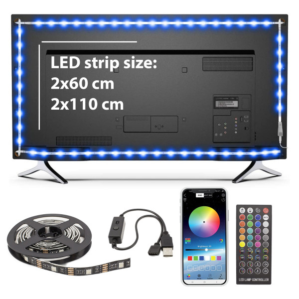 Banda LED SMART - pentru iluminare fundal TV, 50”-65” - SunShine ǀ SLS003 - imagine 3