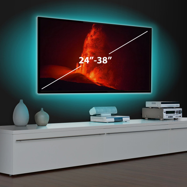 Banda LED SMART - pentru iluminare ambientala TV, 24”-38” - SunShine ǀ SLS001 - imagine 2