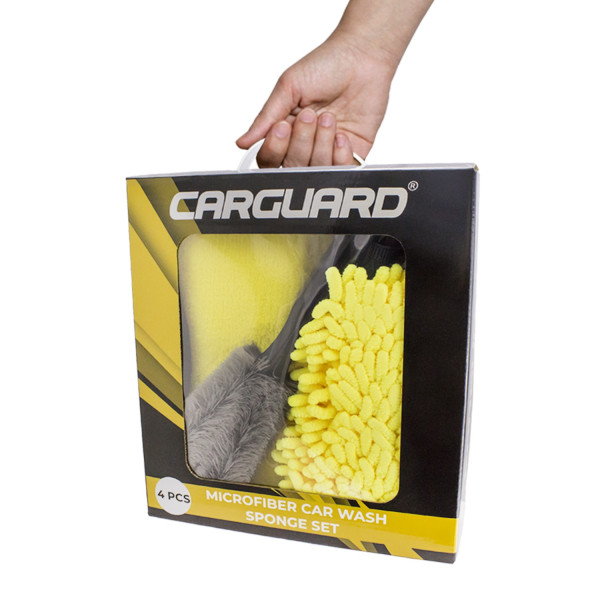 Set burete cu microfibre si perie - Carguard ǀ MSC001