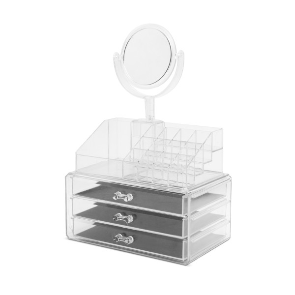 Organizator cosmetic transparent, cu oglinda ǀ BW4004 - imagine 2