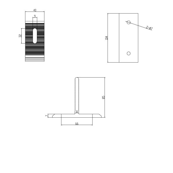 Suport "T" pentru fixare panou fotovoltaic pe acoperis de tabla ǀ RAZ006 - imagine 2